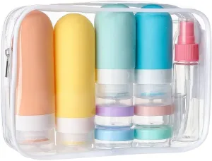 17 Pack Travel Bottles for Toiletries Silicone Packing Bottles Leakproof Squeezable Containers for Shampoo Conditioner Easy to Carry Perfect Travel Essentials for Your Adventures