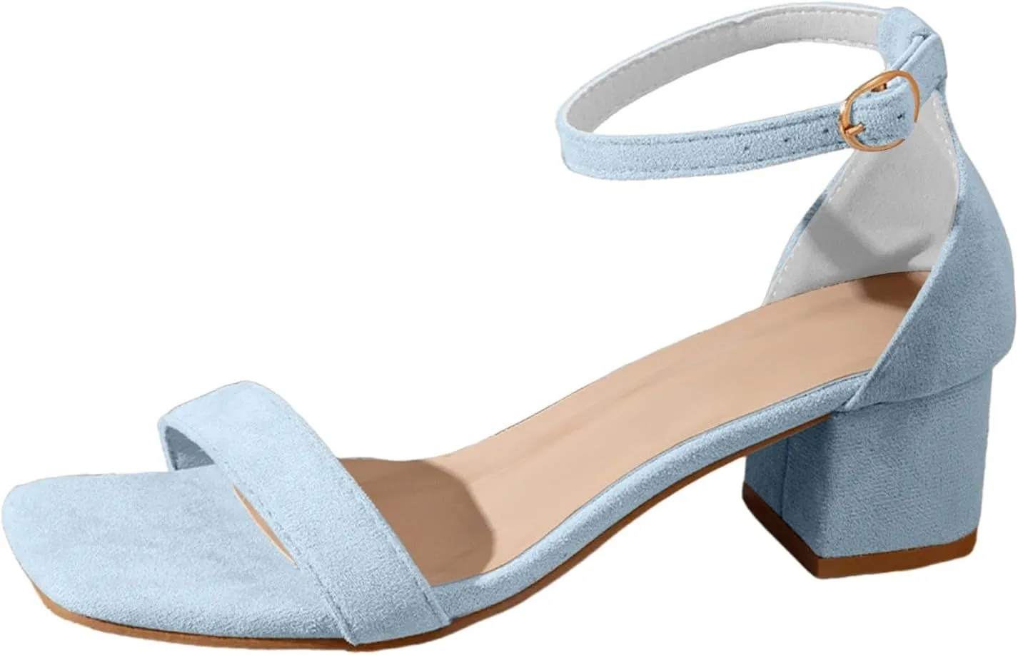 2025 Chunky Heels Sandals for Women Stylish Dance Party High Heel Shoe with Ankle Strap Comfortable Slip-On Open Toe Walking Footwear Breathable Indoor/Outdoor Ladies Dressy Non-Slip Slippers