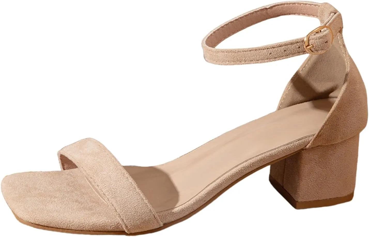 2025 Chunky Heels Sandals for Women Stylish Dance Party High Heel Shoe with Ankle Strap Comfortable Slip-On Open Toe Walking Footwear Breathable Indoor/Outdoor Ladies Dressy Non-Slip Slippers