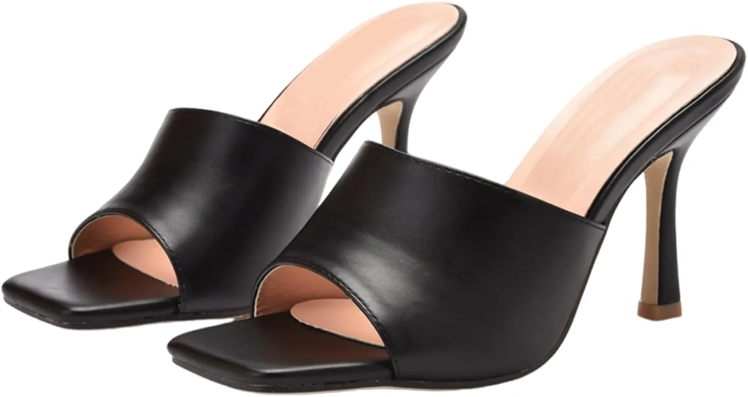 2025 Dressy Sandals for Women Fashion Comfortable Breathable Walking Footwear Slip-On Open Toe Low Stilettos Heels Casual Shoe summer Sexy Beach Vacation Slippers Indoor Home Work Sandals