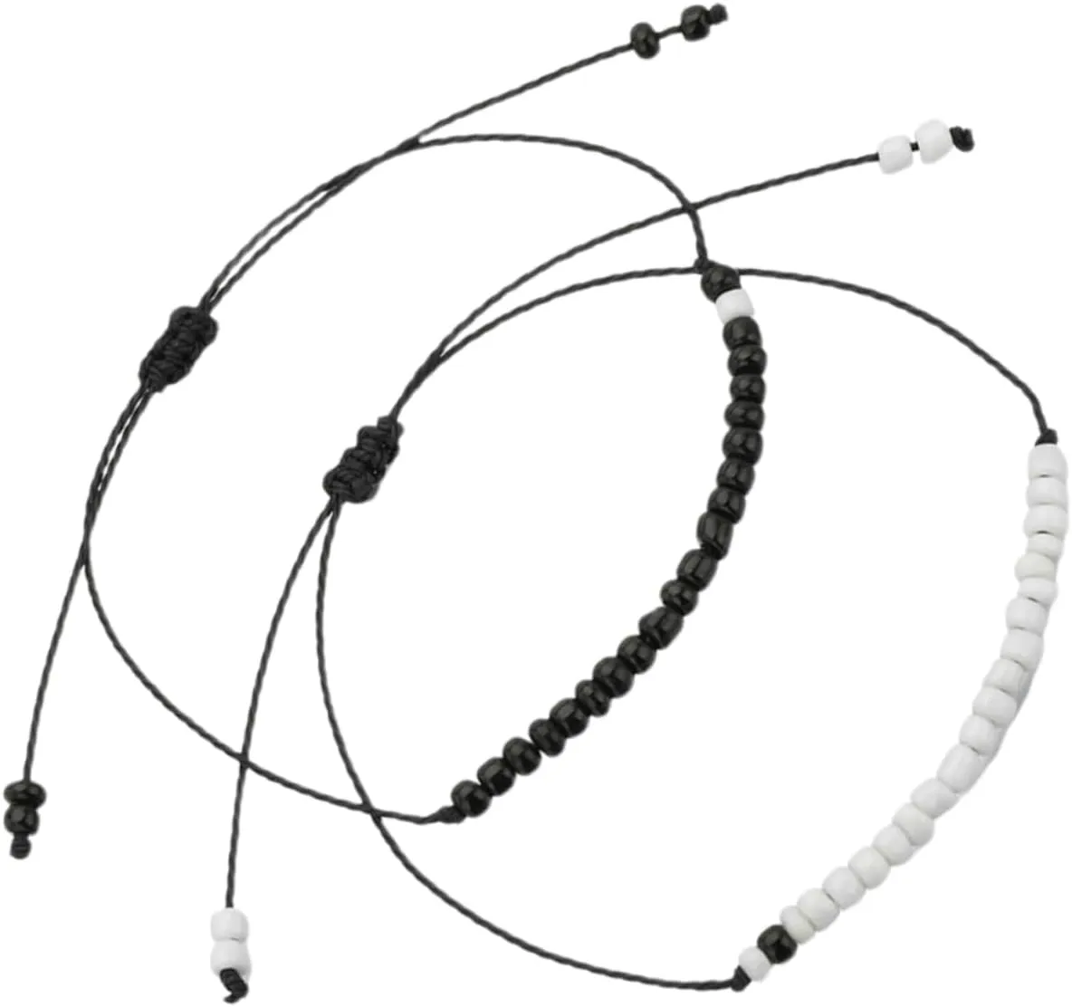 2Pcs Braided Bracelet for Women Woven Wrist Chain with Chic Design for Friendship Durable and Beads for Daily Wear and Special Occasions