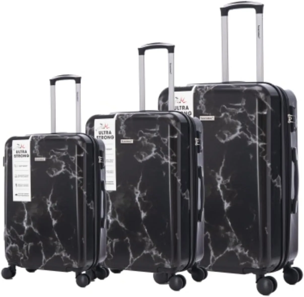 3-piece Suitcase Set, Multifunctional Large-capacity Suitcase, Trolley Case, PC Material, Hard Shell, Universal Wheels and Password Lock, Easy To Carry, 20-24-28 Inches