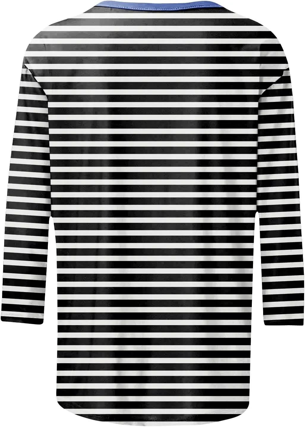 3/4 Length Sleeve Womens Tops Casual Loose Fit Crewneck T Shirts Cute Solid Summer Tops 2024