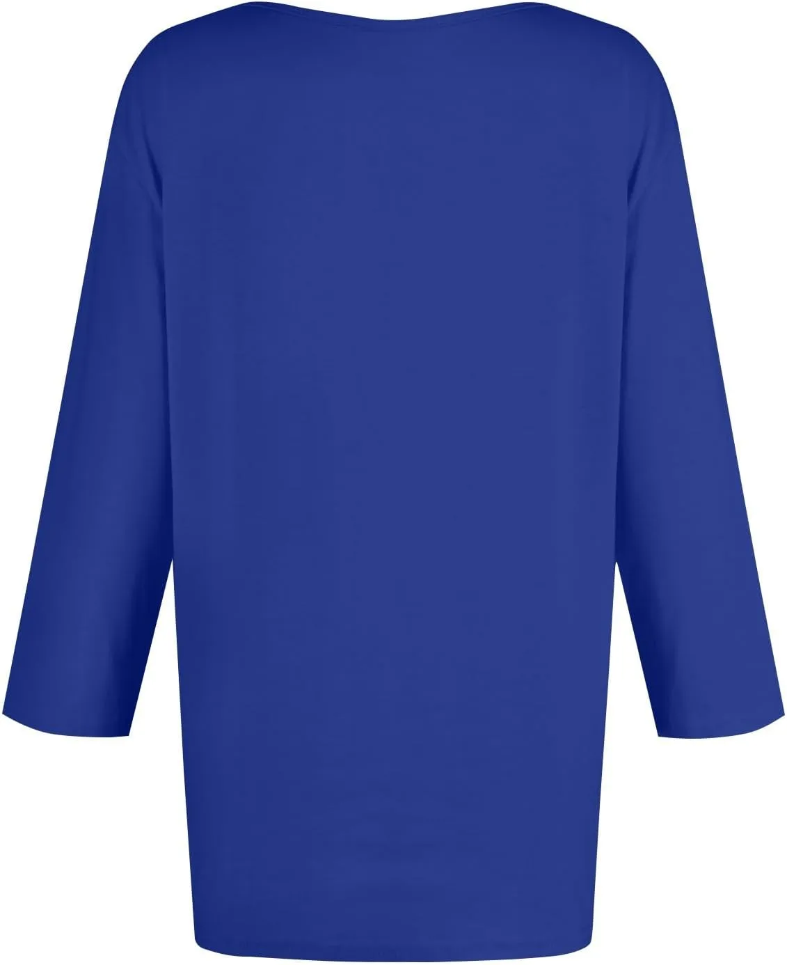 3/4 Length Sleeve Womens Tops Casual Loose Fit Crewneck T Shirts Cute Solid Summer Tops 2024