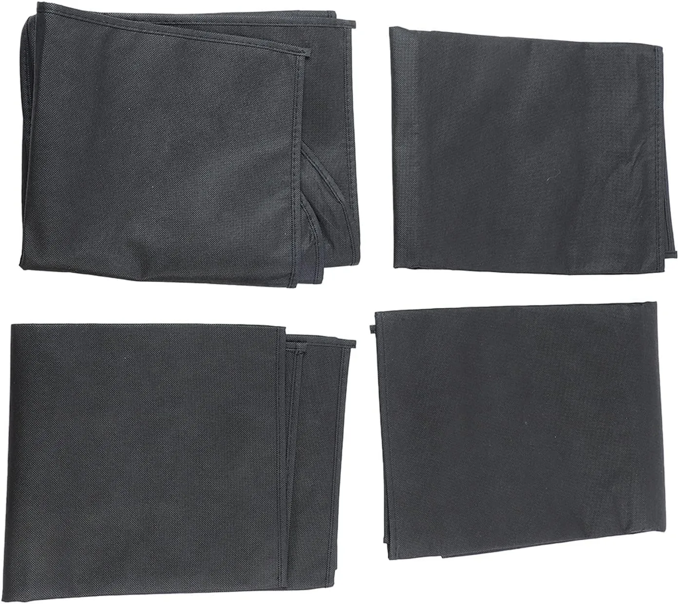 4 Pack Garment Bag Suit Bags for Closet Storage, Hanging Clothes Storage with Transparent Window for Suits, Dresses and Coats During Travel (100 * 60cm)