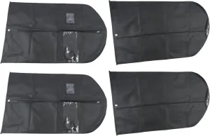 4 Pack Garment Bag Suit Bags for Closet Storage, Hanging Clothes Storage with Transparent Window for Suits, Dresses and Coats During Travel (100 * 60cm)