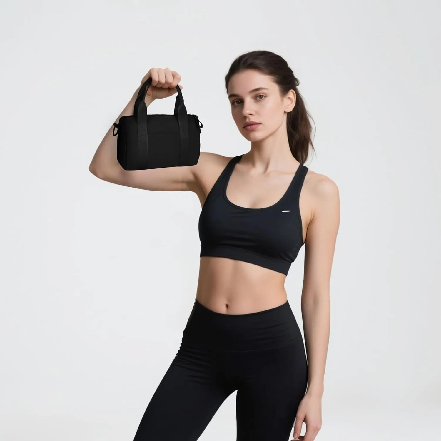 8 inch Mini Gym Bag for Women Cute Gym Tote Bag Extra Small Duffle Bag Waterproof Bags Lightweight for Yoga Dance Workout Travel