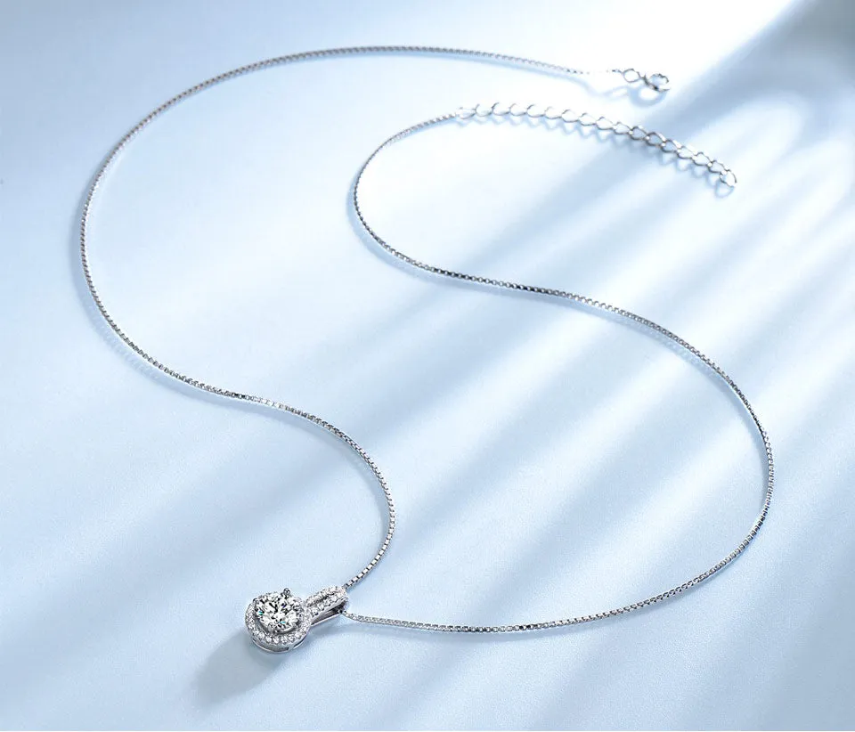 AAA Cubic Zircon Necklaces & Pendants 925 Sterling Silver