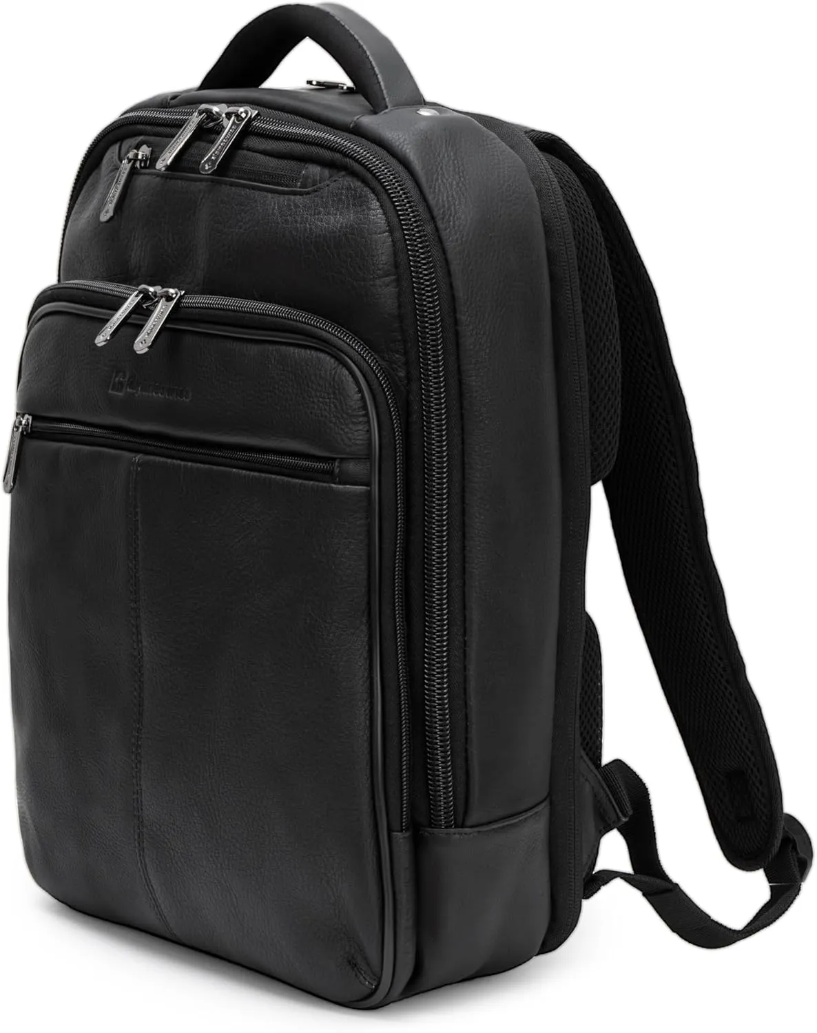 Alpine Swiss Olsen 13 Laptop Travel Backpack Genuine Leather Slim Business Travel Carry On Daypack