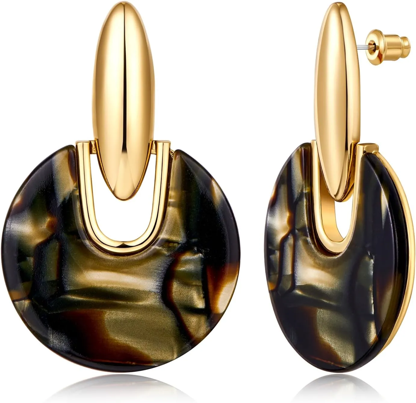 Big Disc Drop Earrings Multiple Styles Geometric Drop Dangle Earrings
