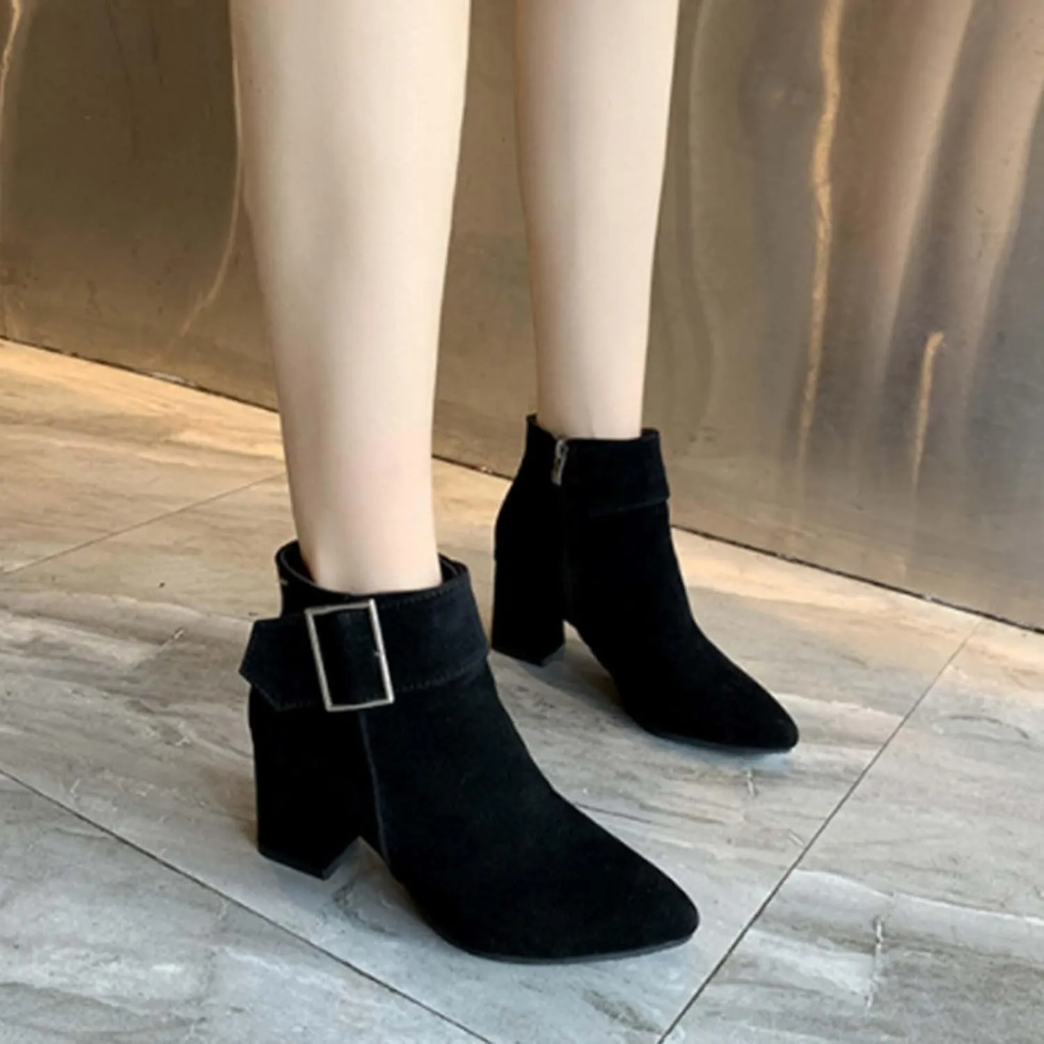 Black Booties for Women Ankle Rain Boots Going Out Boots for Women Women Wide Width Boots Black Ankle Boots with Heels White Booties Women Wide Width