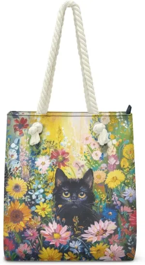 Canvas Beach Tote Bag for Women Ladies Grocery Shopping Reusable Totes Bags Shoulder Handbags Purse Aesthetic