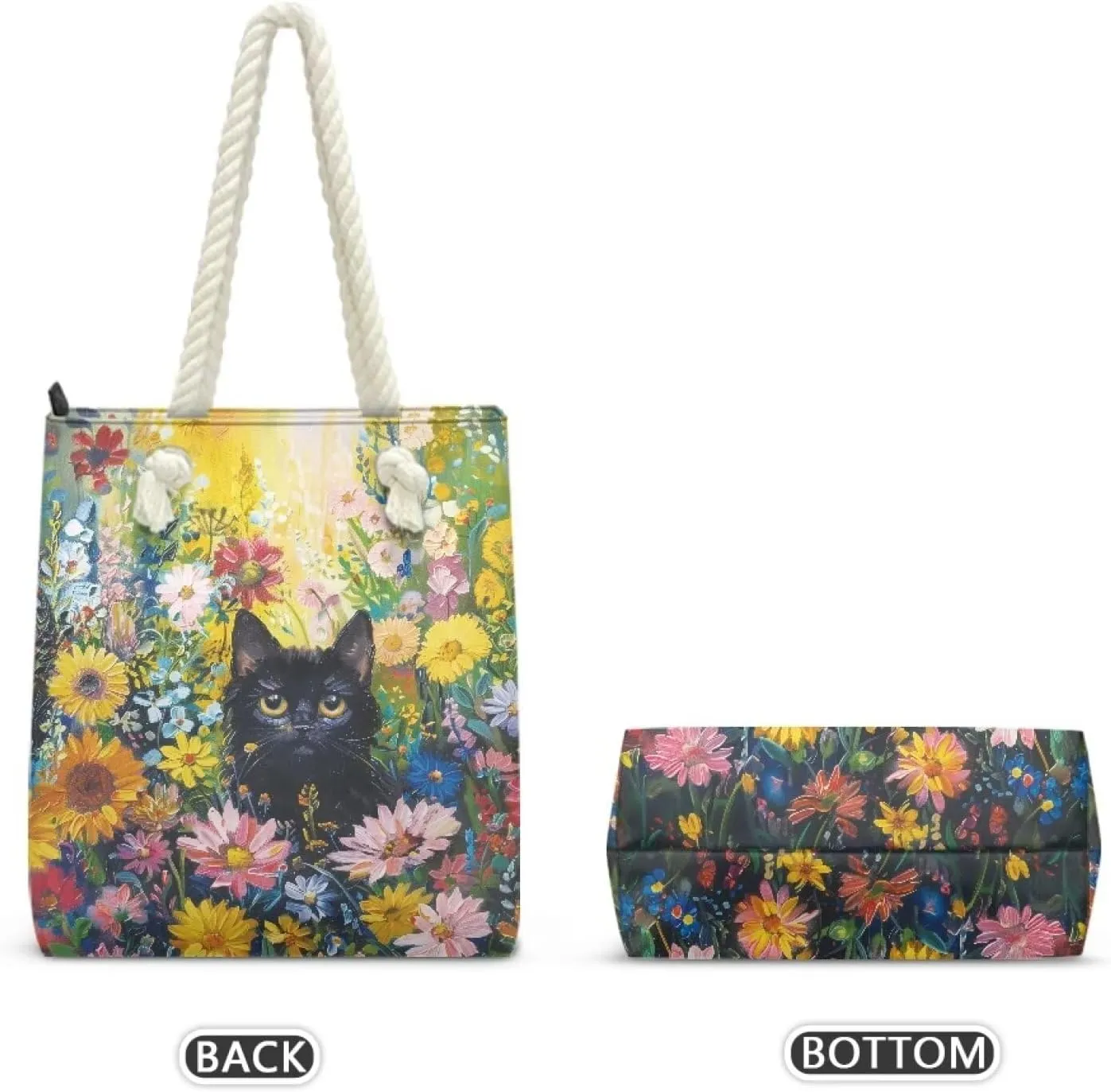 Canvas Beach Tote Bag for Women Ladies Grocery Shopping Reusable Totes Bags Shoulder Handbags Purse Aesthetic