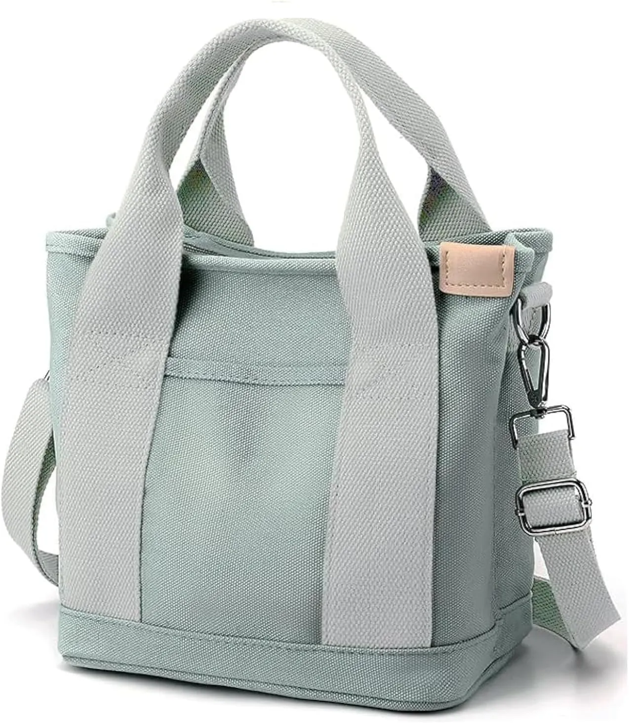 Canvas Tote Bag for Women,Small Totes Bags with Zipper Cute Crossbody Purse with Pockets Large Shoulder Handbag,2 Sizes