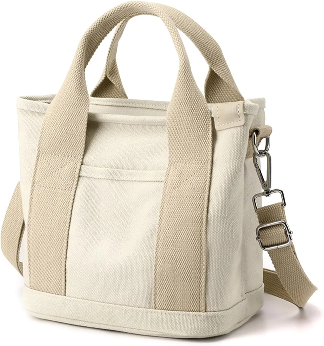 Canvas Tote Bag for Women,Small Totes Bags with Zipper Cute Crossbody Purse with Pockets Large Shoulder Handbag,2 Sizes