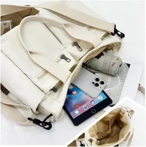 Canvas Tote Bag for Women,Womens Purse Handbags Totes Bags Crossbody Work Laptop Book Bag for Travel Nurse College Gift