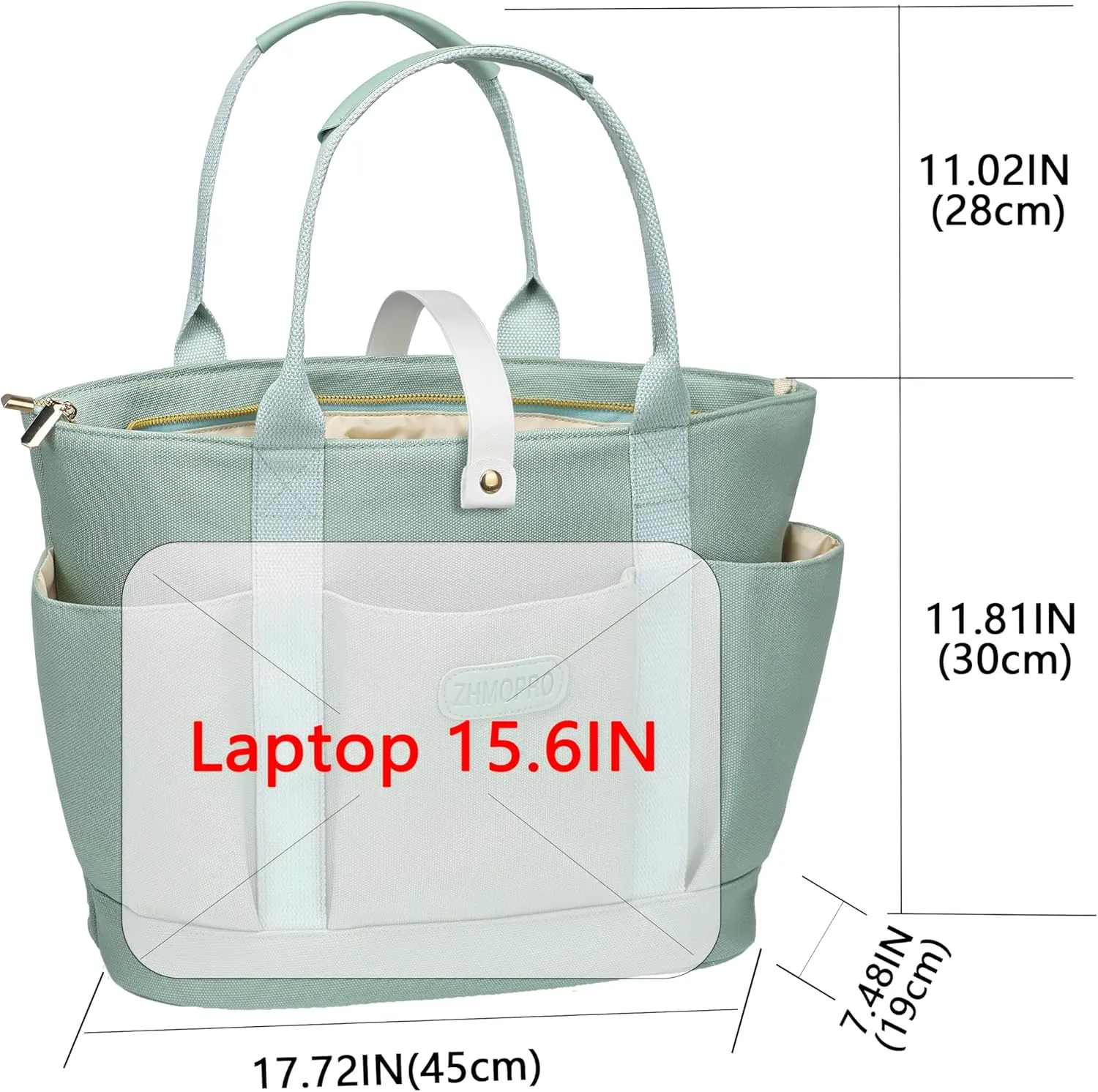 Canvas Tote Bag for Women,Womens Purse Handbags Totes Bags Work Laptop Book Gym for Travel Nurse College Gift