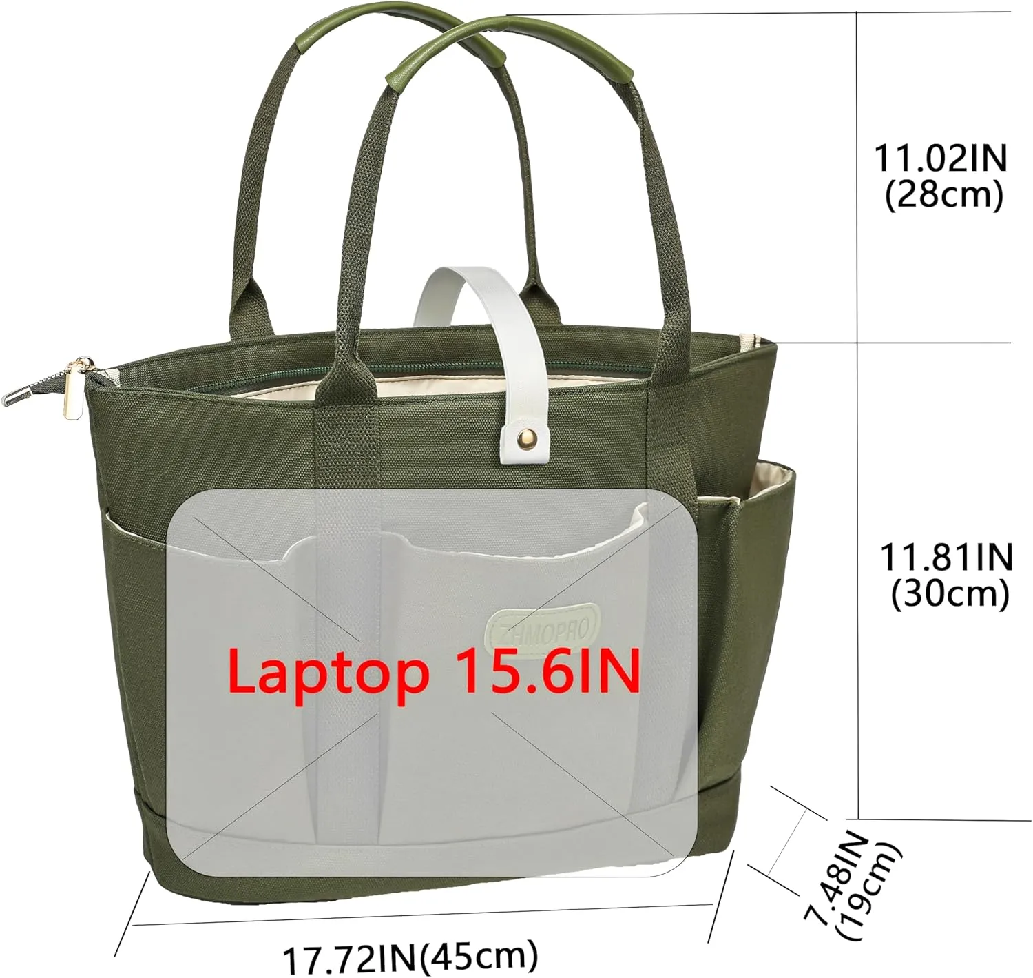 Canvas Tote Bag for Women,Womens Purse Handbags Totes Bags Work Laptop Book Gym for Travel Nurse College Gift