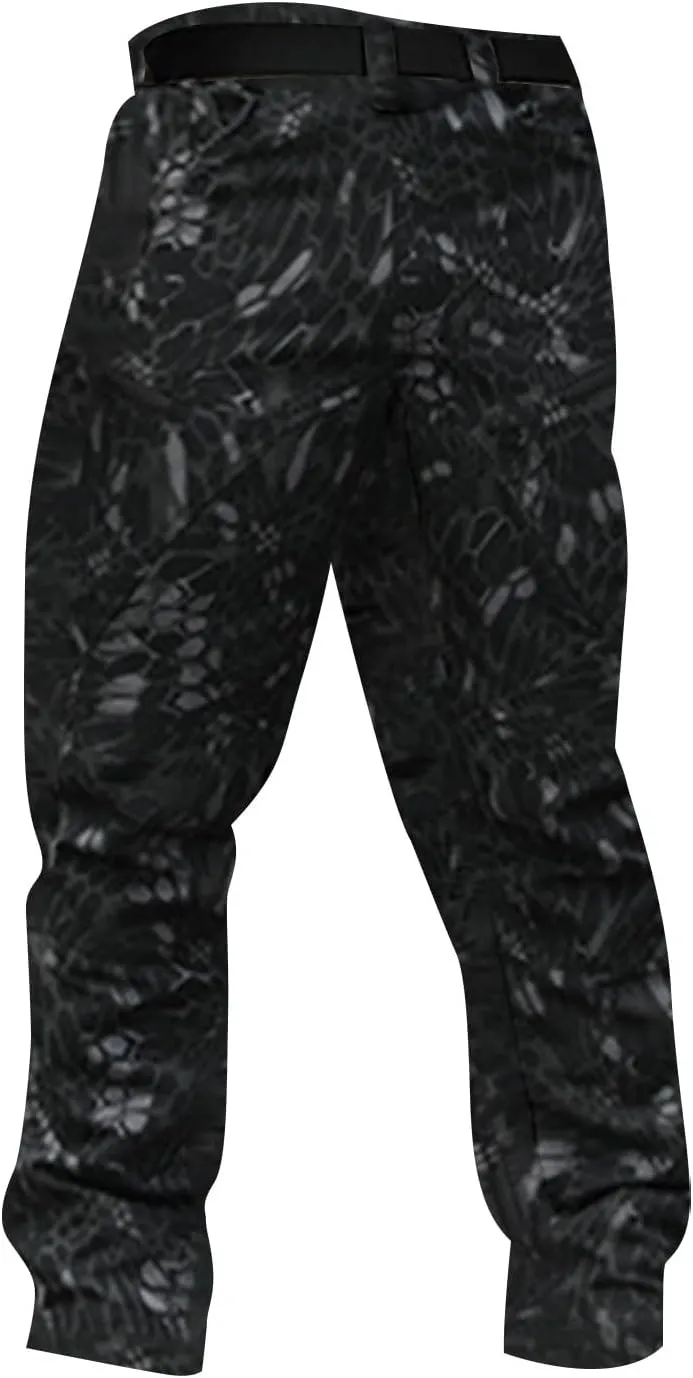 Cargo Chinos Pants Men Relaxed Fit Camo Hunting Pants Stretch Tactical Pants Multi Pockets Ristop Jogger Sweatpants