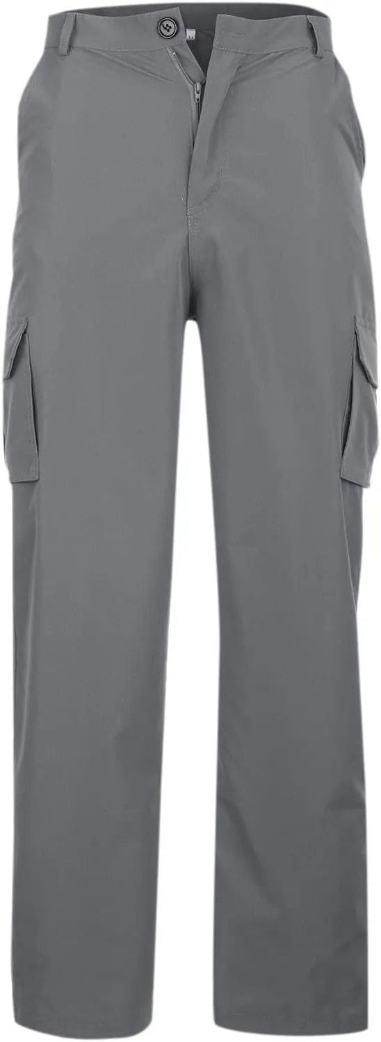 Cargo Pants Men Ripstop Relaxed Fit Trousers Hiking Tapered Joggers Hunting Water Resistant Straight Leg Pants Outdoor