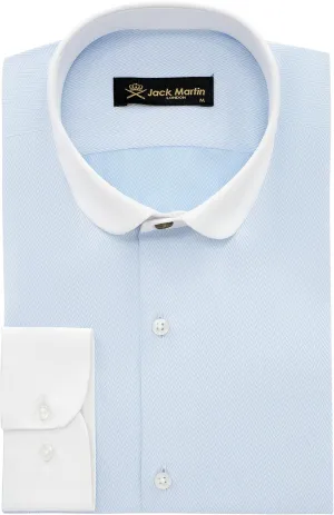 Club Collar Shirts for Men | Mens Long Sleeve Dress Casual Stylish & Formal Button Up Shirts in 1920s Style