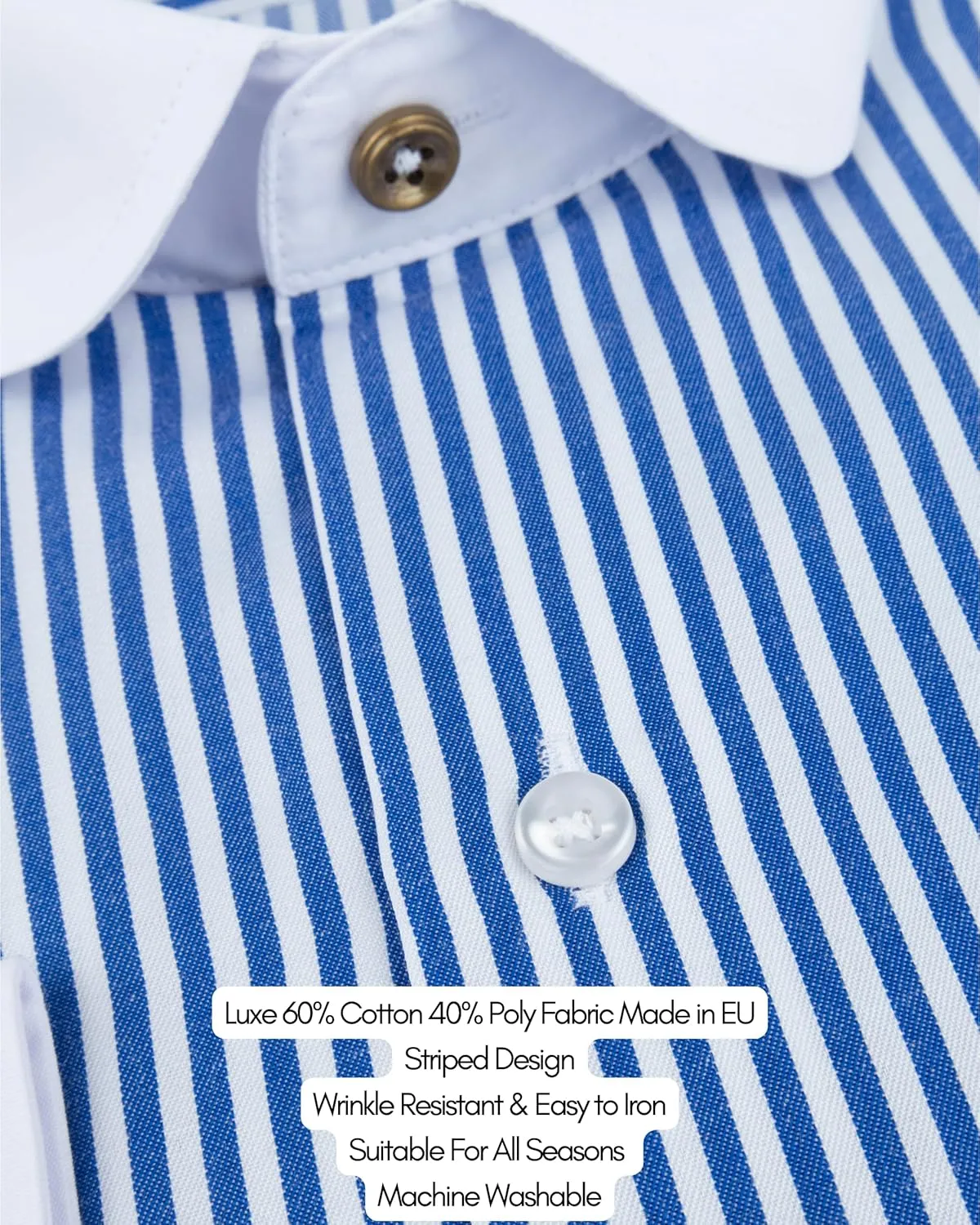 Club Collar Shirts for Men | Mens Long Sleeve Dress Casual Stylish & Formal Button Up Shirts in 1920s Style