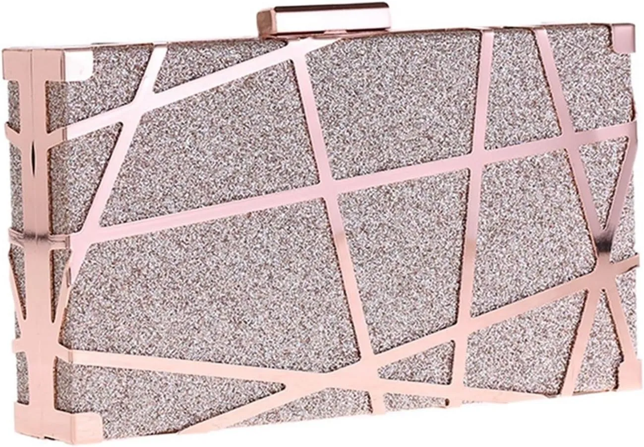 Clutch Purses for Women Elegant Sequin Evening Clutch Bag for Women Crystal Wedding Purse for Party and Banquet Available in Black, Gold, and Silver