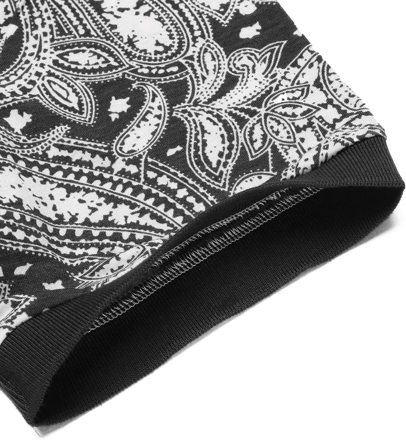COOFANDY Mens Casual Short Sleeve Polo Shirts Slim Fit Paisley Polo T Shirts Floral Print Shirt