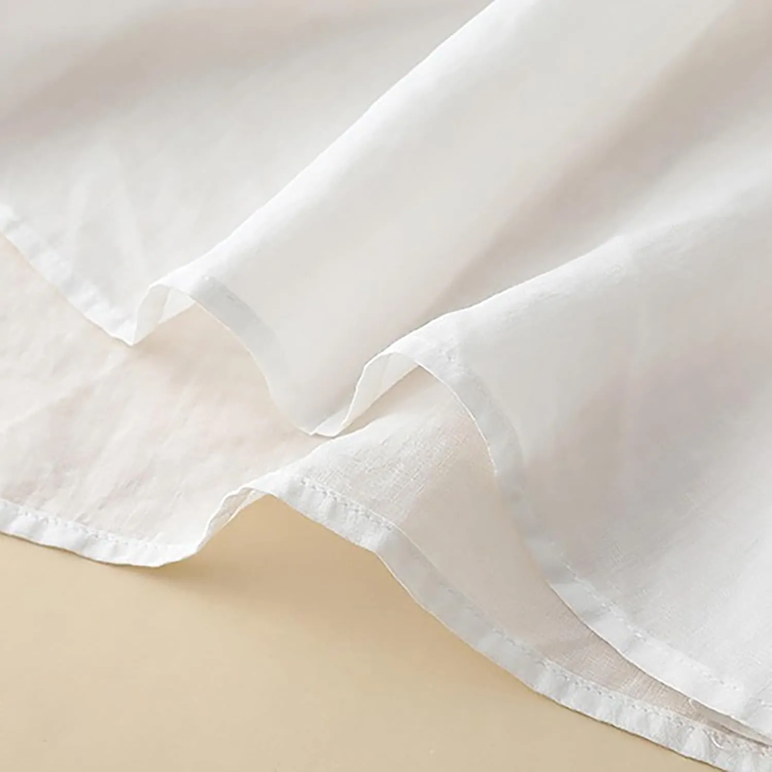 Cotton Linen Shirts for Women 2025 Trendy Summer Floral Embroidered 3/4 Sleeve Flowy Blouse Dressy Casual Boho Tops