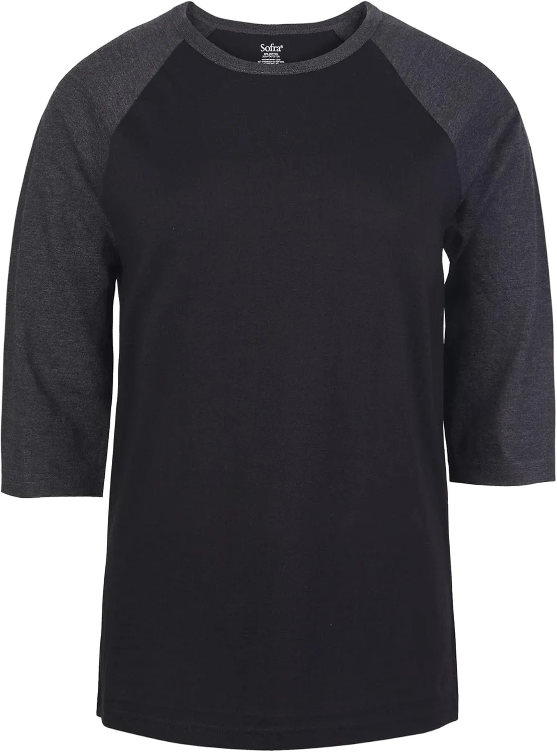 Cottonbell Women's Baseball Quarter Sleeve Tee Shirt