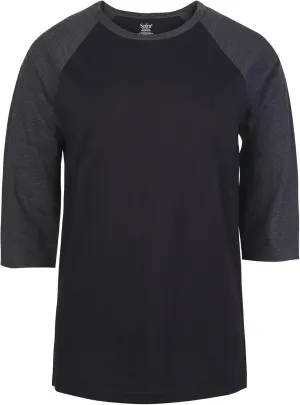 Cottonbell Women's Baseball Quarter Sleeve Tee Shirt