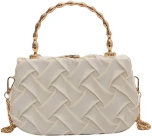 Crossbody Bag for Women Woven Chain Handheld Shoulder Totes Bags Top-Handle Hobo Bags
