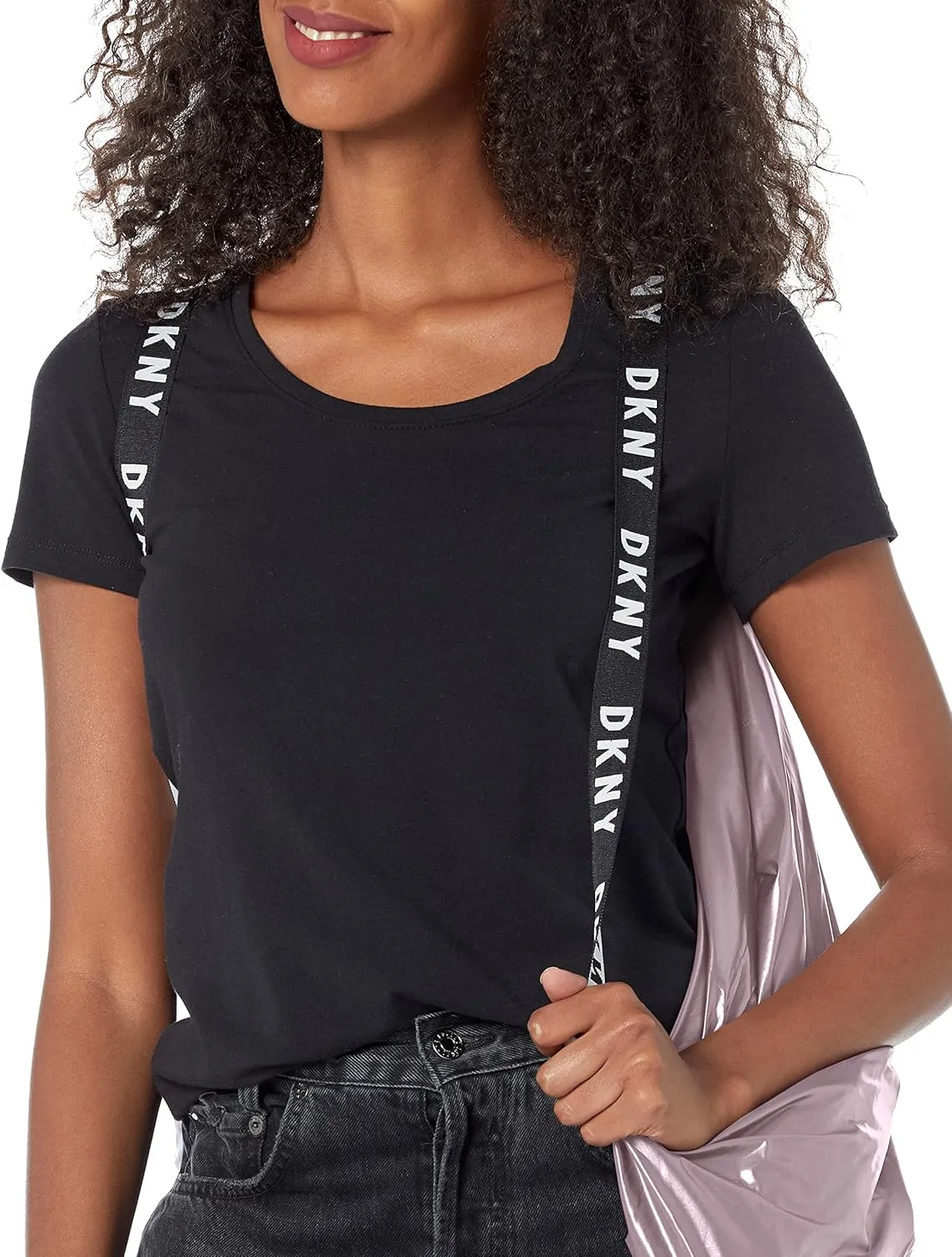 DKNY Women's Oversized Quilted Bomber Jacket