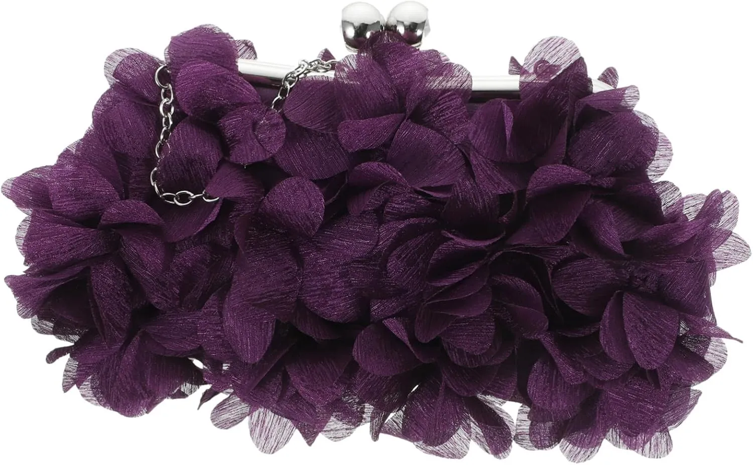 Elegant Evening Bag Lady's Bridal Clutch Flower Design Small Size Easy to Carry and Match Dresses
