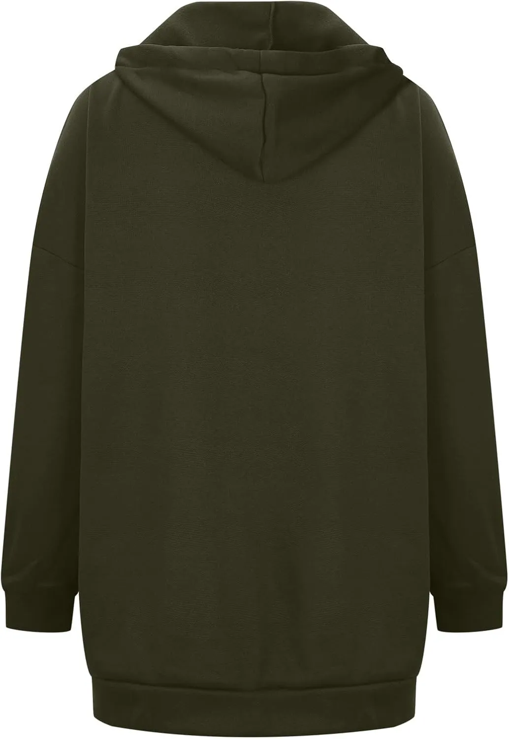 fartey Zip Up Hoodie Women Oversized Loose Baggy Long Sweatshirts Casual Drawstring Long Sleeve Y2K Jackets With Pockets