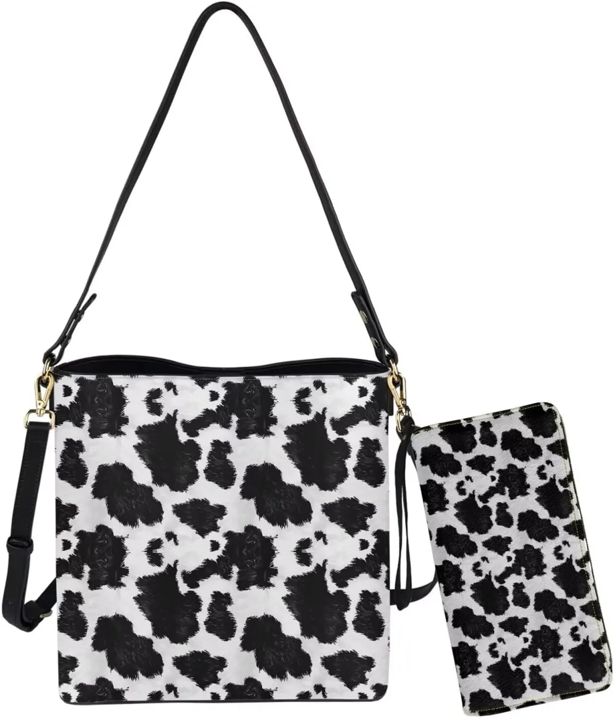 FOR U DESIGNS Purses for Women Crossbody Bag Shoulder Purses and Handbags 2 Pack Large Tote Bag Purse with Matched Wallet