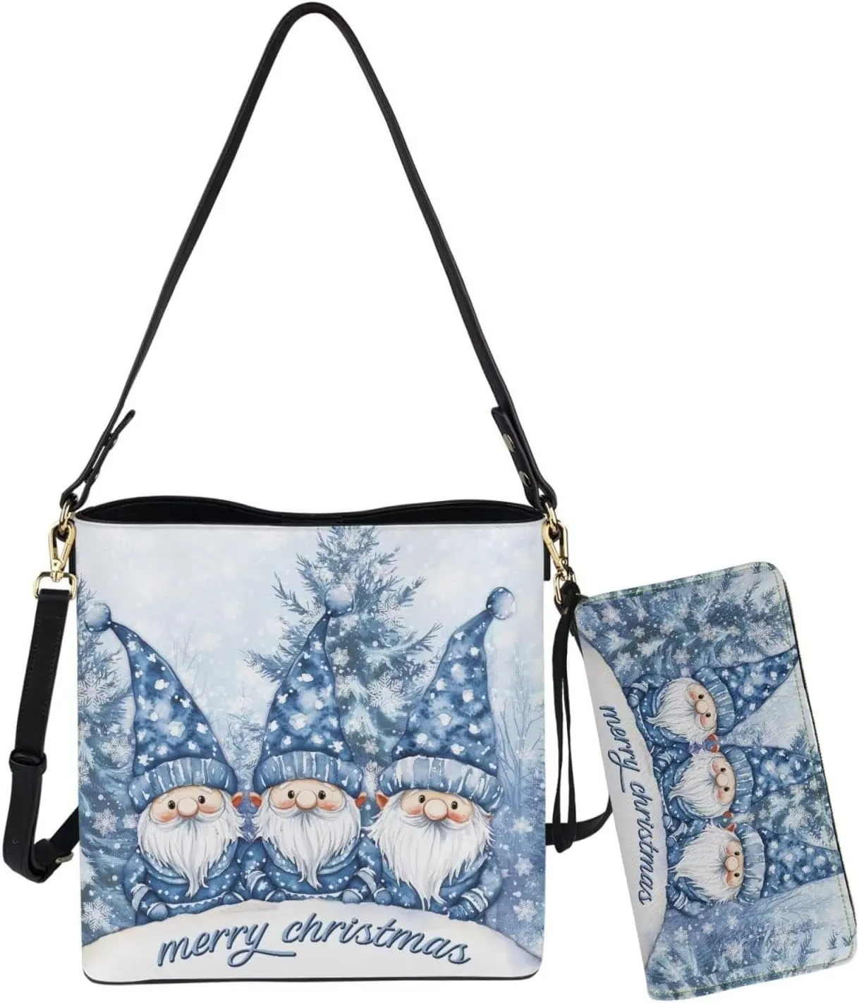 FOR U DESIGNS Purses for Women Crossbody Bag Shoulder Purses and Handbags 2 Pack Large Tote Bag Purse with Matched Wallet