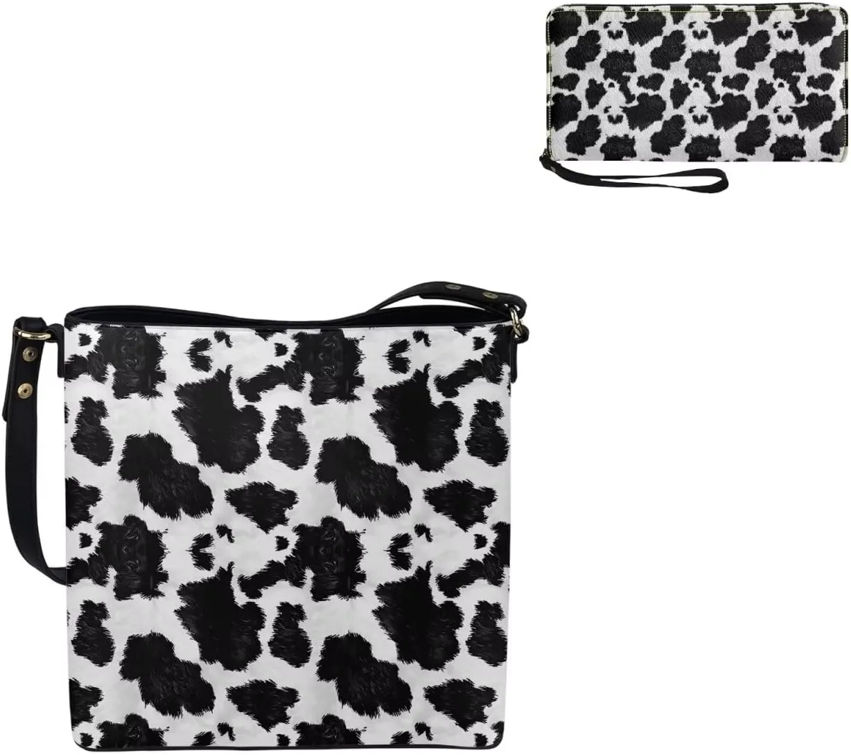 FOR U DESIGNS Purses for Women Crossbody Bag Shoulder Purses and Handbags 2 Pack Large Tote Bag Purse with Matched Wallet