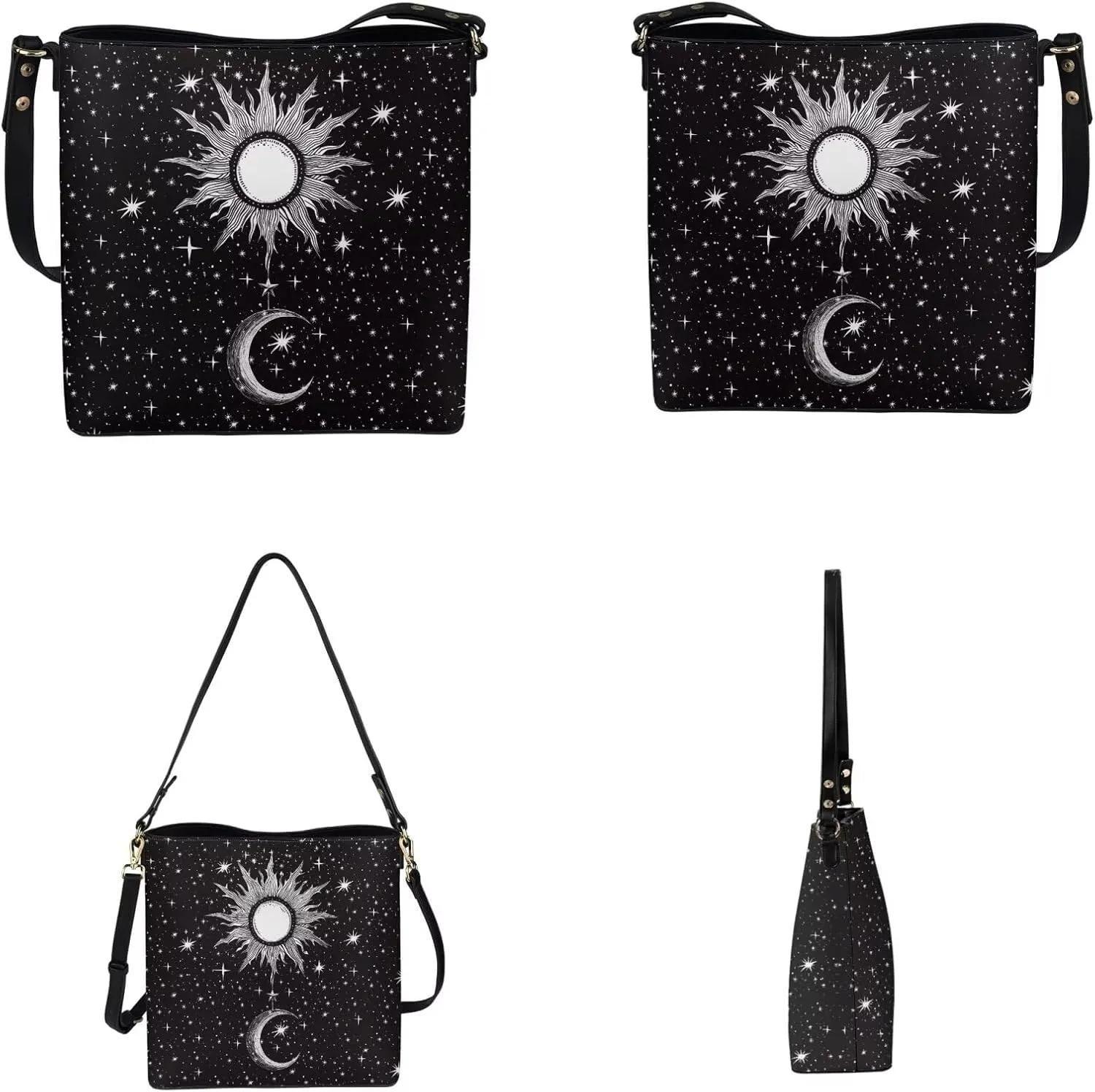 FOR U DESIGNS Purses for Women Crossbody Bag Shoulder Purses and Handbags 2 Pack Large Tote Bag Purse with Matched Wallet