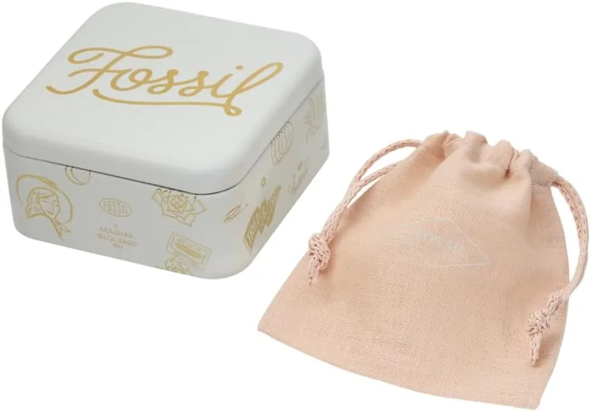 Fossil Women's Rose Gold-Tone Stainless Steel Chain or Beaded Bracelet for Women