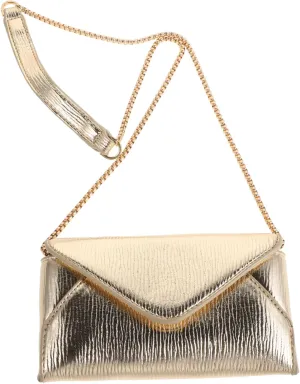 FRCOLOR Chic Chain Clutch Handbag for Women Envelope Crossbody Purse Stylish Evening Bag for Parties and Weddings Eye Catching Design Fashionable Accessory