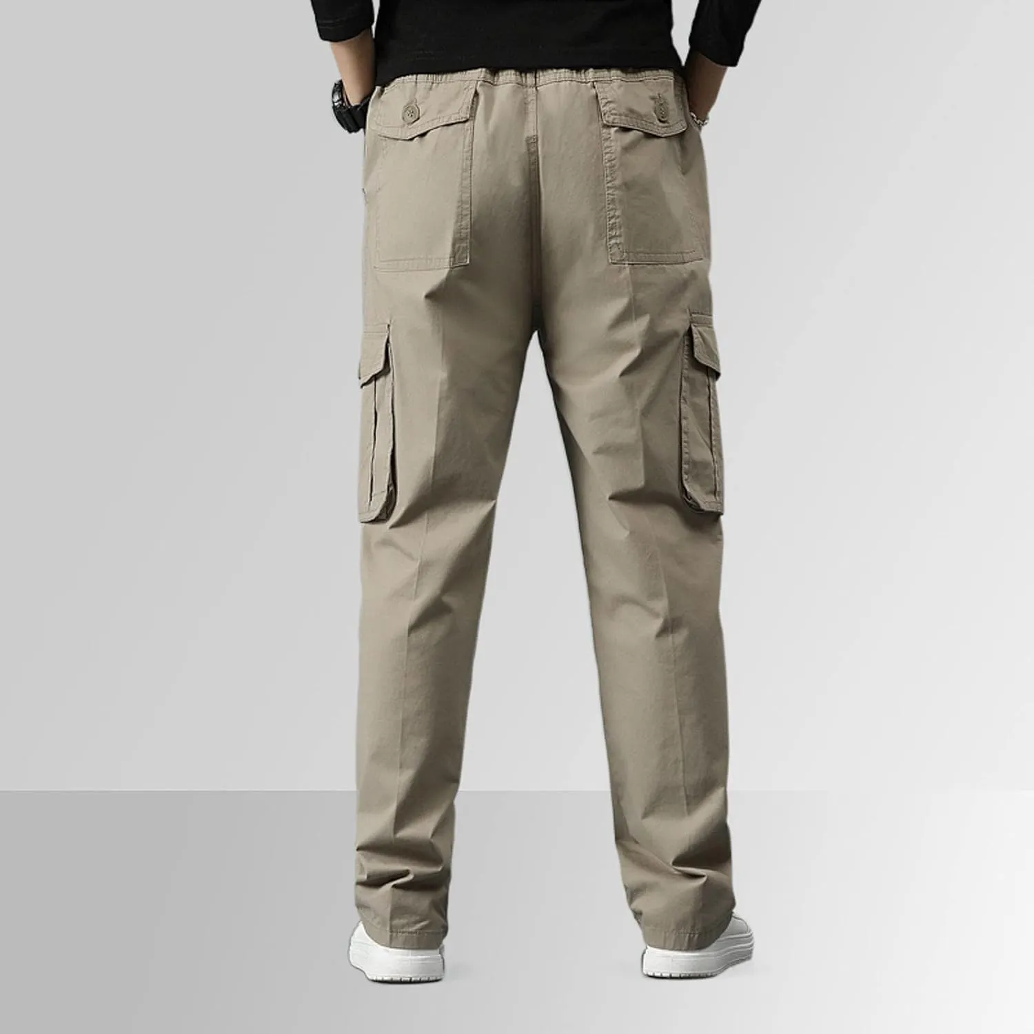 FZVYD Black Pants Men's Relaxed Fit Causal Work Streetwear Baggy Joggers Drawstring Sweatpants with Pockets 2023