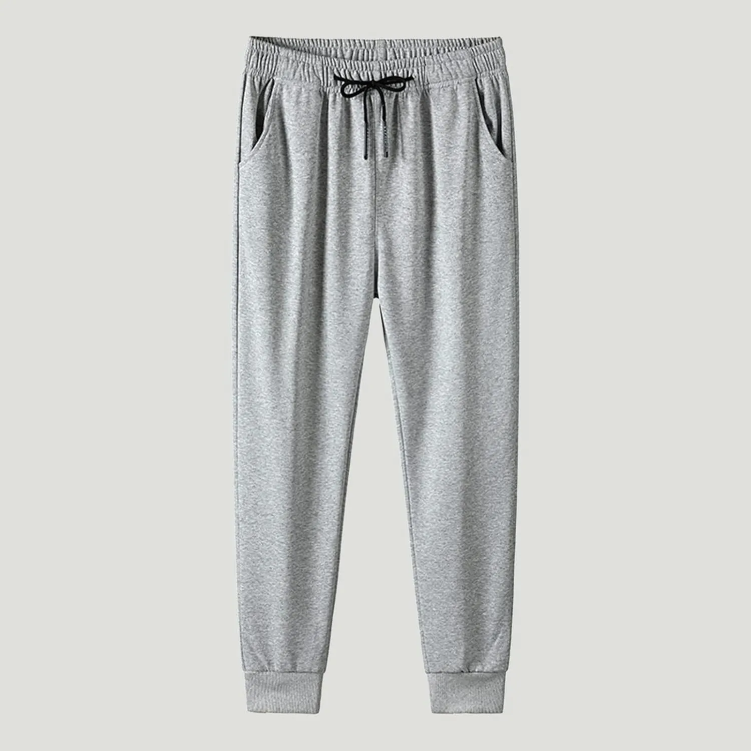 FZVYD White Cargo Pants Mens Casual Elastic Drawstring Cargo Pants Lightweight Relaxed Fit Cotton Workout Sweatpants 2023