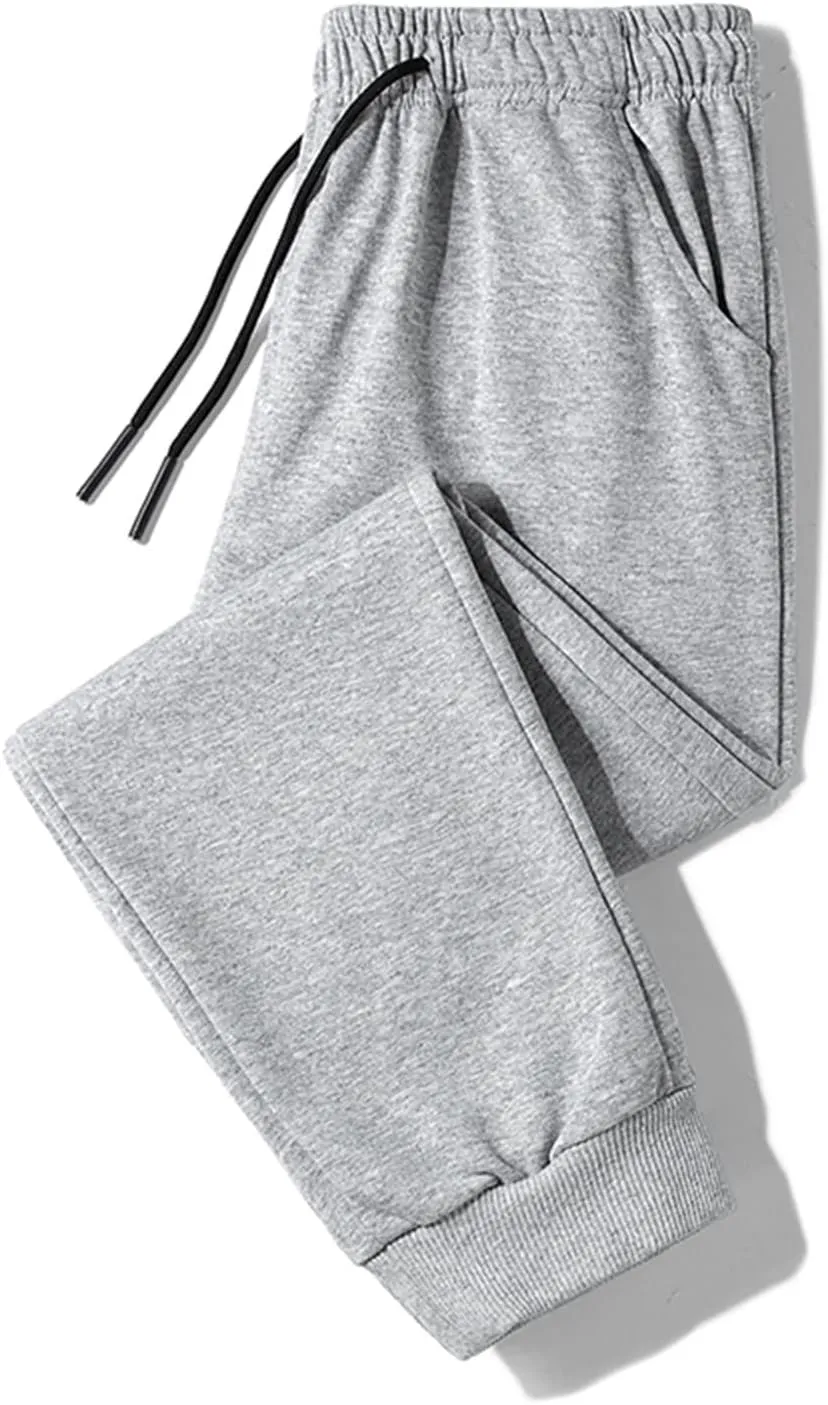 FZVYD White Cargo Pants Mens Casual Elastic Drawstring Cargo Pants Lightweight Relaxed Fit Cotton Workout Sweatpants 2023