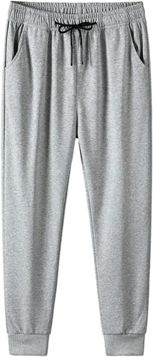 FZVYD White Cargo Pants Mens Casual Elastic Drawstring Cargo Pants Lightweight Relaxed Fit Cotton Workout Sweatpants 2023
