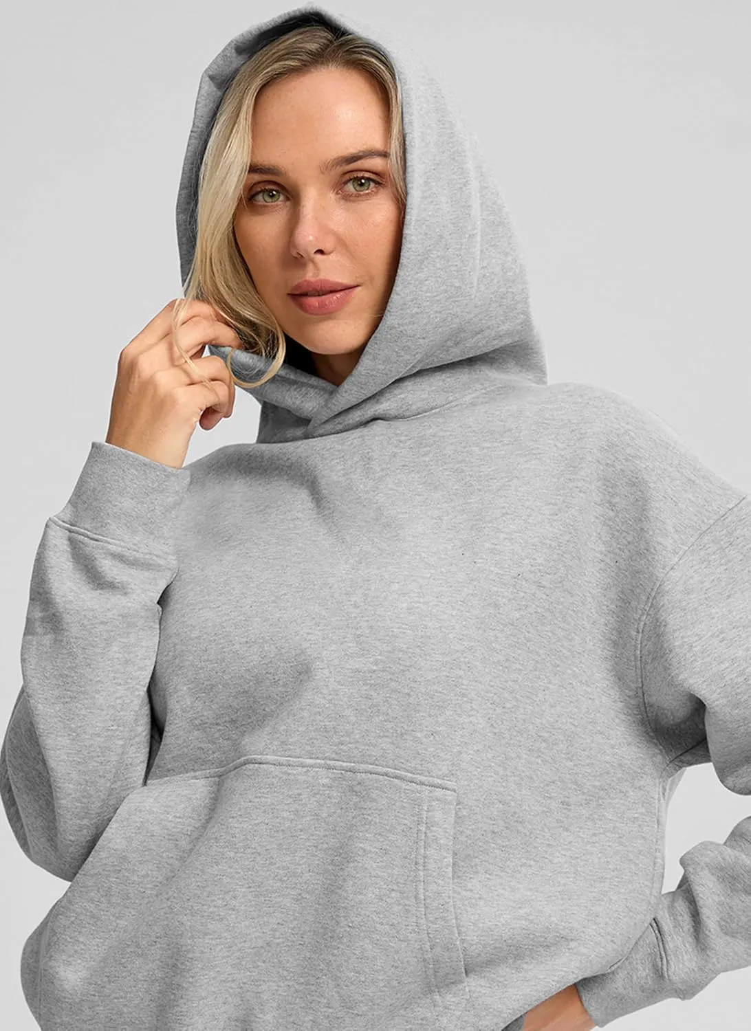 G Gradual Hoodies for Women Oversized Fleece Sweatshirt with Pocket Loose Fit Casual Athletic Workout Pullover