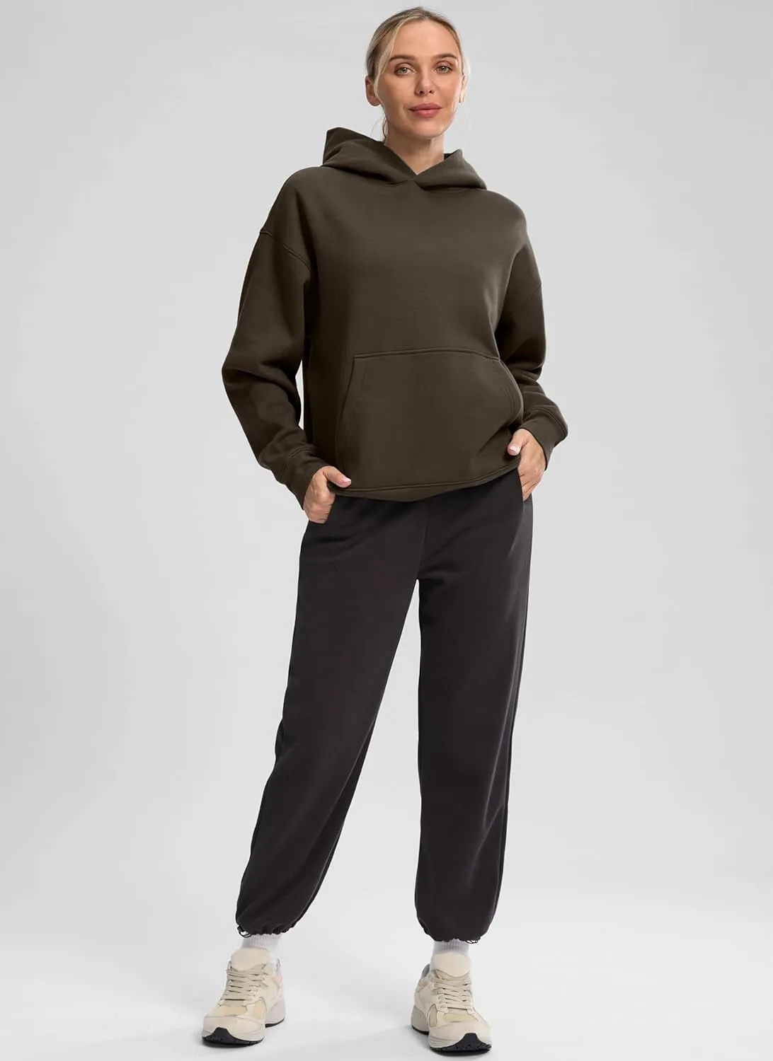 G Gradual Hoodies for Women Oversized Fleece Sweatshirt with Pocket Loose Fit Casual Athletic Workout Pullover