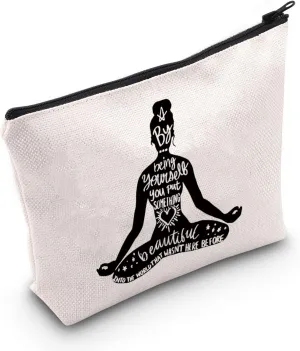 G2TUP Yoga Cosmetic Bag - meditation & Zen Inspired Gift for Yoga Lovers