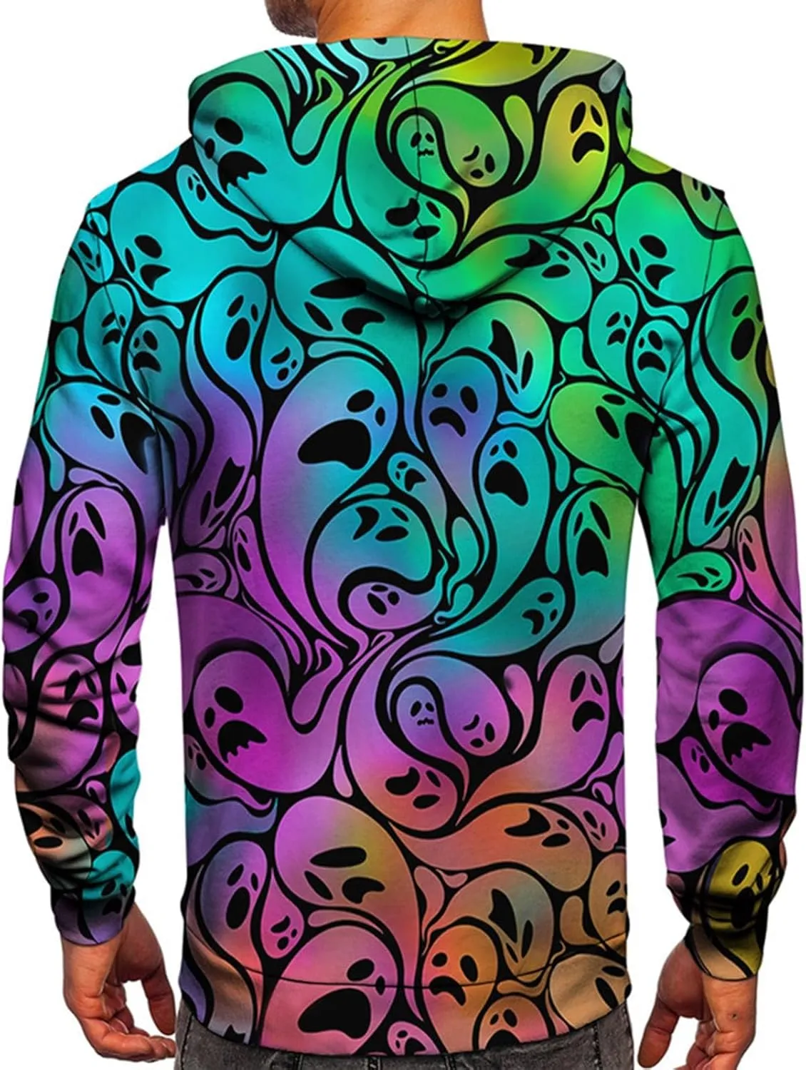 GOFULY Mens Graphic Hoodies Lightweight 3D Print Sweatshirts Fall Winter Outdoors Pullover Long Sleeve Outfits With Pockets