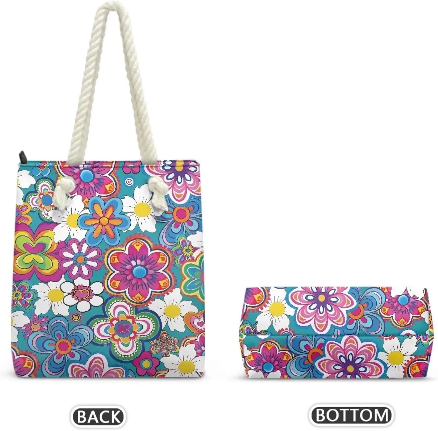 Grocery Shopping Reusable Totes Bags Shoulder Handbags Purse Aesthetic Canvas Beach Tote Bag for Women Ladies